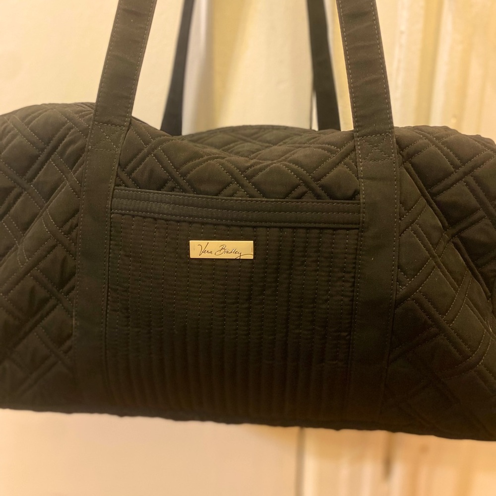 Vera Bradley Large Duffel Bag Black NWOT